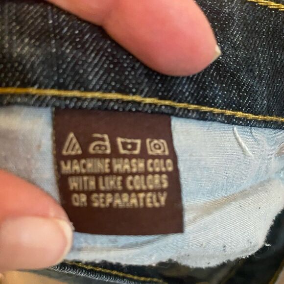 Bogari Jeans Women 29 Blue Dark Wash Cropped Denim Bling Pockets Embroidered - Picture 14 of 16